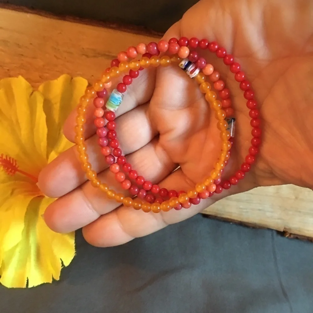 ❇️❤️semiprecious mini beaded bracelet